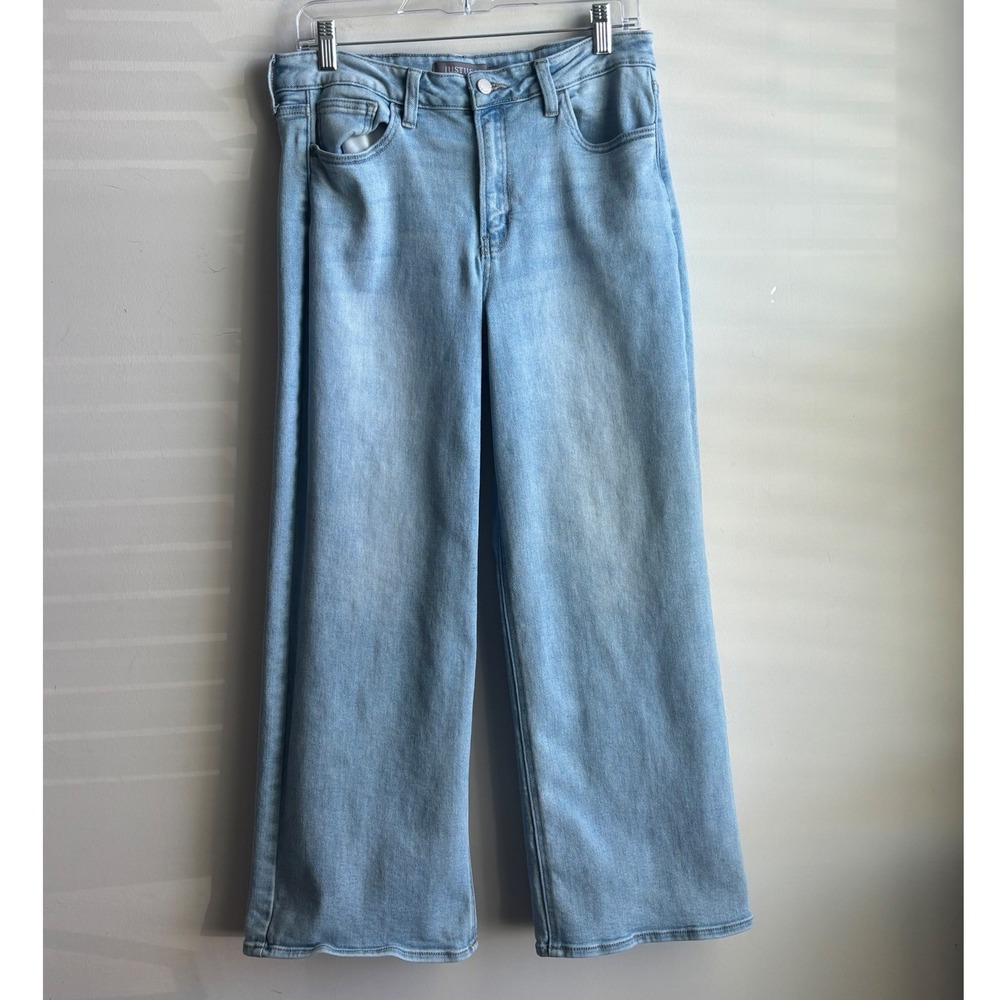 JUSTUSA Light Blue Wide Leg Jeans Women Size 30/10